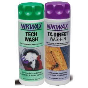 Nikwax Tech Wash/Tx. Direct Twin Pack Clean/Proof Value Pack   300ml 