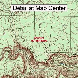 USGS Topographic Quadrangle Map   Altamont, Tennessee (Folded 