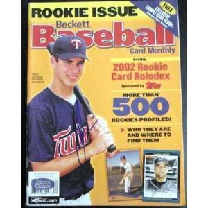  Joe Mauer Autographed Magazine (Minnesota Twins) Sports 