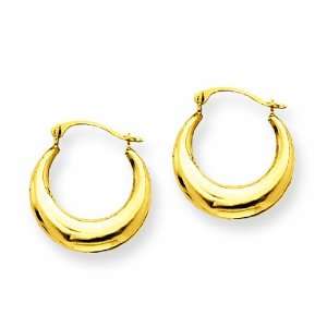  14k Polished Hoop Earrings Shop4Silver Jewelry