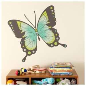   Blue Moth Butterfly Wall Decals, Fig 1 Swallowtail Butterfly Deca