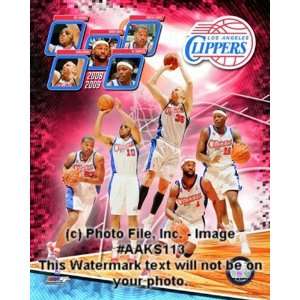 2008 09 Los Angeles Clippers Team Composite Finest LAMINATED Print 