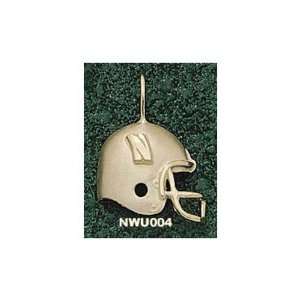  Northwestern University N Helmet Pendant (14kt) Sports 