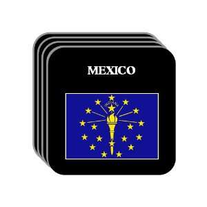   MEXICO, Indiana (IN) Set of 4 Mini Mousepad Coasters 