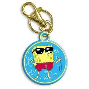  SpongeBob Squarepants Rubber Keychain with Clip Office 
