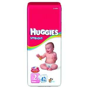 Huggies Snug & Dry Disposable Diapers, Huggies Snug N Dry Disp Sz2, (1 