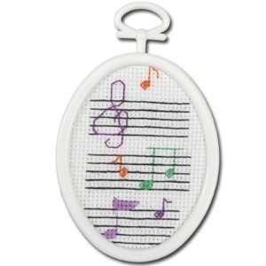  Musical Notes Mini   Cross Stitch Kit
