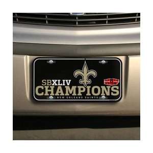  New Orleans Saints Super Bowl XLIV Champions Black Plastic 