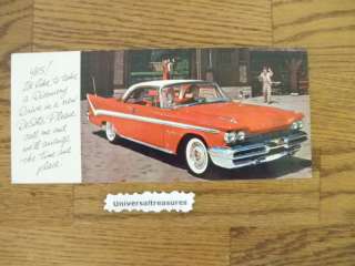 NOS original vintage DeSoto car post card postcard  