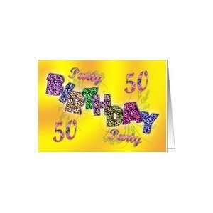  Birthday Party invitation 50 years old Card Toys & Games
