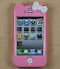 Pink Hello Kitty Cute Hard Case Cover Skin for iPhone 4 4S+Free Screen 