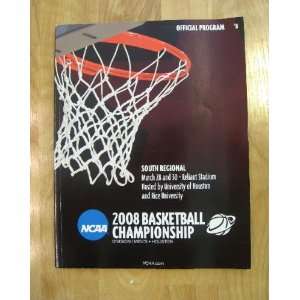 NCAA 2008 Basketball Championship Official Program, Division I Mens 