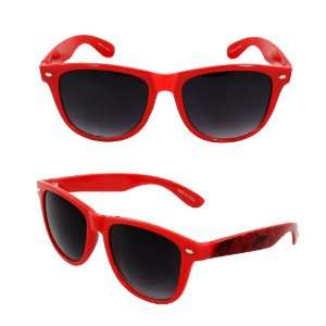  Wayfarer Fashion Sunglasses 4303RDPB Red Graphic Emblem 