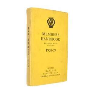  Members Handbook England, Wales & Scotland 1958 59 