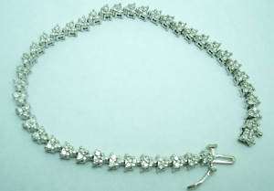 14K white gold diamond tennis bracelet 1.25 carats t.w.  