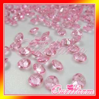 500 Light Pink Diamond Confetti 1 Carat Wedding Party  
