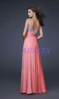 Prom party Bridal cocktail Evening Dress Gown Custom C  