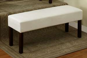 Accent Furniture Contemporary Bench Faux Leather  