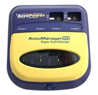 AccuPower AccuManager 20 Fast Battery Charger AA AAA C D 9V AC & DC 