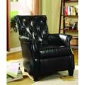 Carter Black Bicast Leather Accent Chair Today 