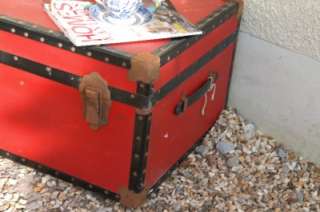 Vintage Steamer Trunk, Shabby Chic Coffee Table, Toy Box, Blanket Box 