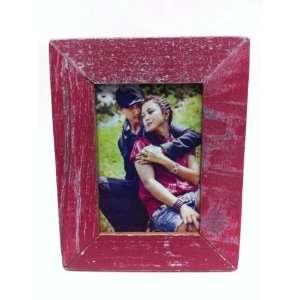 Recycled Wood Crimson/Red Zing 2x3 Picture Frame