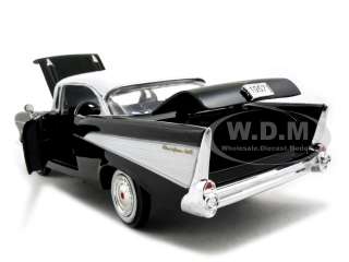 1957 CHEVROLET BEL AIR BLACK 124 DIECAST MODEL CAR  