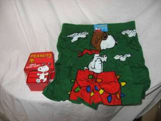 SNOOPY RED BARON SLEEPER SHORT MED NEW IN STASH TIN  