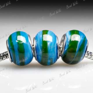   lampwork Glass Bead Fit European Charm Bracelet Necklace LB0052  