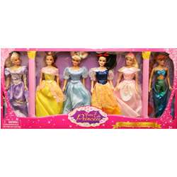 Fairy Tale Princess 6 piece 11 inch Doll Collection  