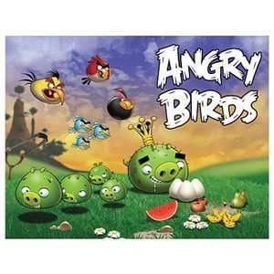  Mattel Angry Birds 24 Piece Puzzle Scene 2 Pigs Going 