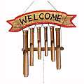 Welcome Handcrafted Bamboo Wind Chime (Indonesia 
