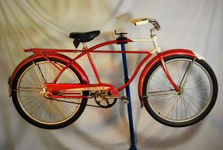   Columbia Newsboy Special balloon tire bicycle bike red rat rod  