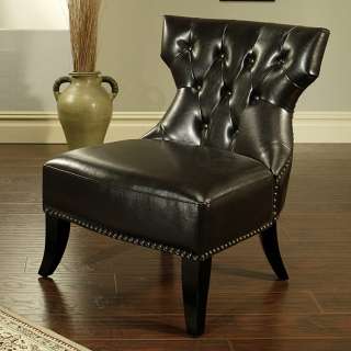 Bentley Espresso Bonded Leather Chair  