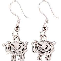 Charming Accents French Wire Sheep Earrings  