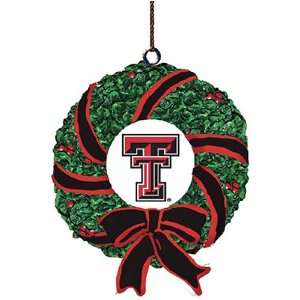   Texas Tech Red Raiders NCAA Wreath Tree Ornament