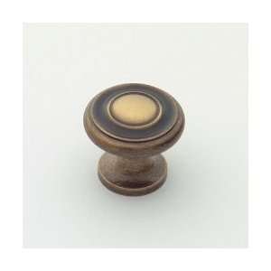  Knob   Round knob with concentric circles 1   Satin Nickel 