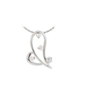   Accent Filigree Heart Clear Cz Necklace Dakota west Designs Jewelry