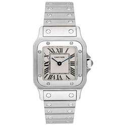 Cartier Santos Womens Stainless Steel Watch  
