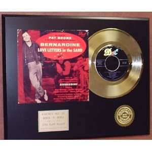  PAT BOONE GOLD 45 RECORD PICTURE SLEEVE LIMITED EDITION 