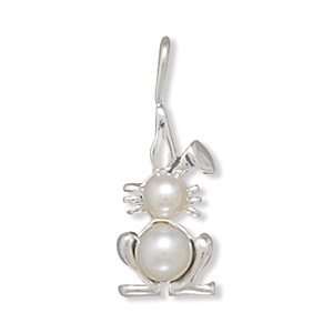  Cultured Freshwater Pearl Bunny Pendant Jewelry