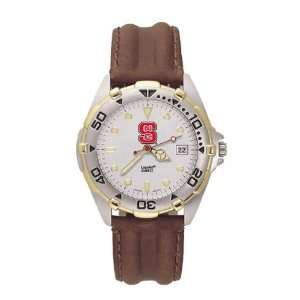 North Carolina State Wolfpack Mens NCAA All Star Watch (Leather Band 