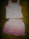 TCP The CHildrens PLace Girls Pink 2 Piece Skirt Tank T