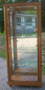 SUPER CUSTOM 3 SECTION MAPLE CHINA / DISPLAY CABINET  