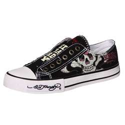 Ed Hardy Womens Classic Lowrise Canvas Sneakers  