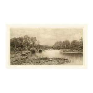   Tranquil Riverscape IV   Poster by Julian Rix (34x19)