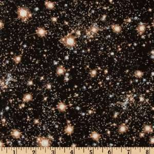  44 Wide Supernova Stars Black Fabric By The Yard Arts 