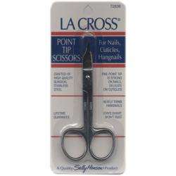 LA Cross Nail, Cuticle, and Hangnail Point Tip Scissors (Pack of 2 