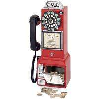Crosley Retro Style Pay Phone Replica RED CR56 Wall Mounted Telephone 