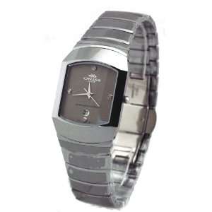    Oniss Mens Tungsten Gray Face Watch Model ON 344 Electronics
